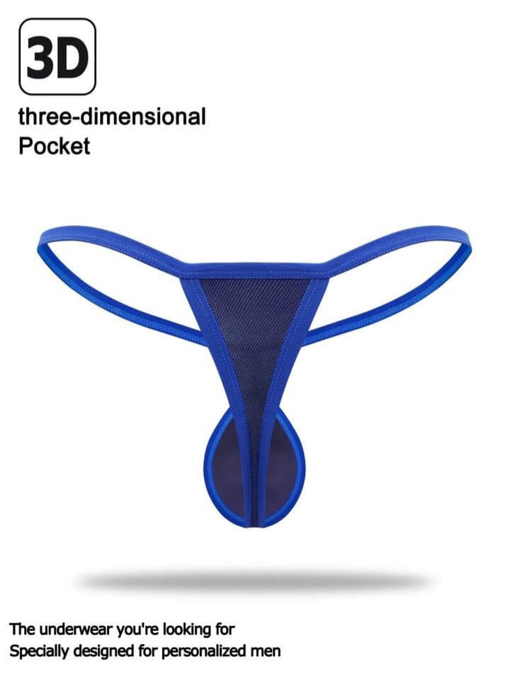 Urbold mens mesh bulge enhancing padded thong underwear